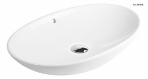  Oltens Sogne umywalka 63x42 nablatowa owalna biała 40310000