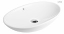 Umywalka Oltens Sogne 63x42 nablatowa owalna z ochronną powłoką SmartClean biała 40810000