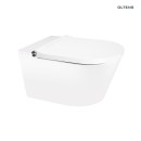 Oltens SmartFrisk miska WC wisząca myjąca z powłoką SmartClean z deską biała 42038000 Miska WC montowana na stelażu z funkcją higieny intymnej