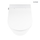 Oltens SmartFrisk miska WC wisząca myjąca z powłoką SmartClean z deską biała 42038000 Miska WC montowana na stelażu z funkcją higieny intymnej