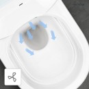 Oltens SmartFrisk miska WC wisząca myjąca z powłoką SmartClean z deską biała 42038000 Miska WC montowana na stelażu z funkcją higieny intymnej