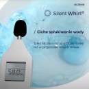 Oltens Hamnes Stille kompakt miska WC spłukiwanie wirowe z deską Ovan wolnoopadającą biały 44003000