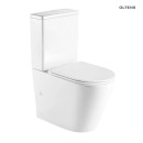 Oltens Jog Stille kompakt miska WC z powłoką SmartClean spłukiwanie wirowe biały 44500000 Miska WC typu kompakt z efektywnym systemem spłukiwania wirowego