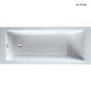 Oltens Langfoss wanna prostokątna 150x70 cm akrylowa biały połysk 10002000 Prostokątna wanna akrylowa eleganckie wykończenie w białym połysku