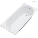 Oltens Lykke elegancka wanna prostokątna 170x70 cm akrylowa w białym kolorze 10011000 nowoczesny design łączy z trwałością materiału, zapewniając komfort użytkowania