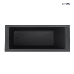 Oltens Langfoss wanna prostokątna 170x70 akrylowa czarny mat 10004300
