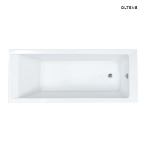Oltens Langfoss nowoczesna i duża wanna prostokątna 170x70 cm akrylowa biały mat 10004900