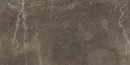 Gres Baldocer Bayona Moka Mat 60x120. Zbliżenie prezentuje elegancką, ciemnobrązową płytkę o strukturze marmuru z delikatnym, jasnym użyleniem. Matowe wykończenie gwarantuje luksusowy i nowoczesny wygląd na ścianach i podłogach każdego wnętrza.