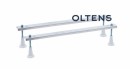 Oltens Langfoss Sela wanna prostokątna 150x70 cm biały akryl w komplecie z dwuczęściowym parawanem nawannowym 115 cm wykończenie chrom 18001900 - Nóżki do wanny w zestawie