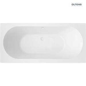 Oltens Lykke duża prostokątna wanna do zabudowy 180x80 cm wykonana z akrylu w kolorze białym 10014000