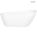 Oltens Gocta wolnostojąca wanna owalna 170x78 cm wykonana z wysokiej jakości akrylu w eleganckim białym połysku 12003000 idealna do nowoczesnych i stylowych łazienek