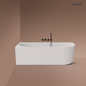 Oltens Hamnes wanna narożna 160x75 cm lewa biała wykonana z wysokiej jakości akrylu 11010000