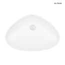 Umywalka Oltens Vala 59x39 nablatowa w nowoczesnym owalnym kształcie biała 40325000 bez otworu na armaturę i bez przelewu