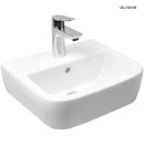 Umywalka Oltens Vernal 40x32,5 ścienna wisząca z powłoką SmartClean biała 41503000 z przelewem i otworem na armaturę