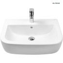 Umywalka Oltens Vernal 56x45 ścienna wisząca z powłoką SmartClean w białym kolorze 41502000 z przelewem i otworem na armaturę