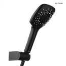 Oltens Driva EasyClick (S) Gide nowoczesny komplet prysznicowy wykonany w czarnym macie 36008300