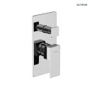 Zestaw Oltens Gota bateria podtynkowa z deszczownicą 22 cm Atran i kompletem prysznicowym Sog chrom połysk 36616100 - bateria prysznicowa