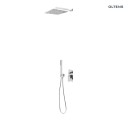 Oltens Zestaw Gota podtynkowa bateria z deszczownicą 30 cm Sondera (S) oraz zestawem prysznicowym Sog w chromowanym wykończeniu 36601100