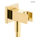 Zestaw Oltens Gota bateria podtynkowa wyposażona w deszczownicę 30 cm Vindel (S) oraz komplet prysznicowy Sog w złotym połysku 36604800 - przyłącze kątowe