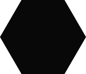 Keros Element Negro 23x27 płytka heksagonalna