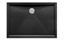 Besco Alpina Slimline Stone Effect New 120x90 BAA-129-PCN czarny kompozytowy brodzik prysznicowy