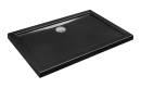 Besco Alpina Slimline Stone Effect New 100x80 BAA-108-PCN czarny kompozytowy brodzik prysznicowy
