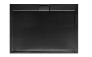 Besco Axim Ultraslim Stone Effect New 120x80 #BAX-128-PCN czarny kompozytowy prostokątny brodzik prysznicowy
