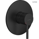 Zestaw Oltens Molle bateria prysznicowa podtynkowa z zestawem prysznicowym Ume Hvita czarny mat 36612300 - bateria prysznicowa
