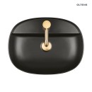 Umywalka Oltens Hamnes Thin 51x39 nablatowa owalna z ochronną powłoką SmartClean czarny mat 41813300 posiada cienkie ścianki, bez przelewu, z otworem na armaturę