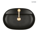 Umywalka Oltens Hamnes Thin 62x42 nablatowa owalna czarny mat z powłoką SmartClean 41814300 posiada cienkie ścianki, bez przelewu, z otworem na armaturę