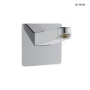 Oltens Molle zestaw wannowo-prysznicowy podtynkowy z kwadratową deszczownicą Vann S słuchawką Havis EasyClick chrom - ramie ścienne