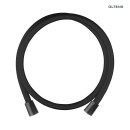 Oltens Molle zestaw wannowo-prysznicowy podtynkowy z deszczownicą Vann i słuchawką Havis EasyClick 3-funkcyjną czarny mat 36021300 - wąż prysznicowy