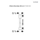 Zestaw Oltens Onega (S) bateria podtynkowa z deszczownicą 25 cm Vindel (S)i kompletem prysznicowym Sog chrom 36621100 - rysunek techniczny