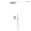 Zestaw Oltens Onega bateria podtynkowa z deszczownicą 30 cm Sondera i kompletem prysznicowym Ume chrom 36617100