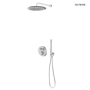 Oltens Onega bateria podtynkowa z deszczownicą 30 cm Sondera i kompletem prysznicowym Ume chrom 36617100
