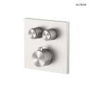 Oltens Onega (S) podtynkowy zestaw prysznicowy z baterią termostatyczną deszczownicą Vindel 30 cm i kompletem prysznicowym Ume nikiel 36620910 - bateria wannowo-prysznicowa