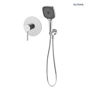 Oltens Rann podtynkowy zestaw prysznicowy bateria prysznicowa i 3-funkcyjna słuchawka Havis EasyClick (S) wykończenie chrom 36077100
