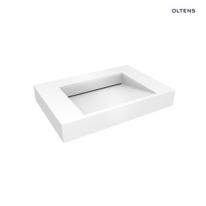 Oltens Stila umywalka 80x45 ścienna LavaForm biały połysk 40001000