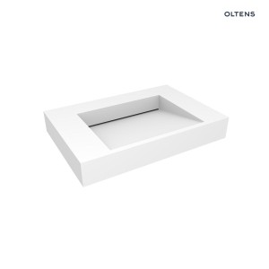 Oltens Stila umywalka 80x45 ścienna LavaForm biały mat 40001900
