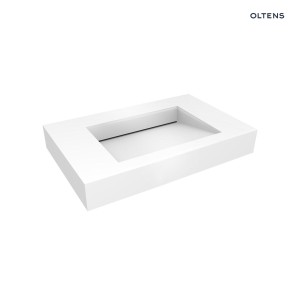 Oltens Stila umywalka 90x45 prostokątna ścienna LavaForm biały połysk 40002000
