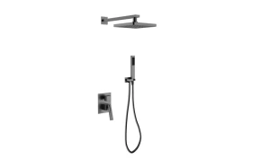 Besco Aspira I BP-AI-GR grafitowy podtynkowy zestaw prysznicowy