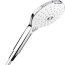 Oltens Saxan EasyClick Gide zestaw prysznicowy chrom/biały 36006110 - słuchawka prysznicowa