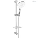 Oltens Saxan EasyClick Alling 60 zestaw prysznicowy z mydelniczką chrom/biały 36003110