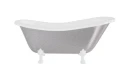 Besco Otylia Glam Srebrna 170x77 #WKO-170-GSW