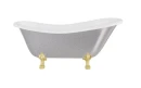 Besco Otylia Glam Srebrna 170x77 #WKO-170-GSG