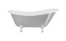 Besco Otylia Glam Srebrna 160x77 #WKO-160-GSC