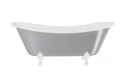 Besco Amelia Glam Srebrna 190x77 #WKA-190+GSW