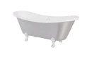 Besco Amelia Glam Srebrna 190x77 #WKA-190+GSC