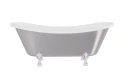 Besco Amelia Glam Srebrna 190x77 #WKA-190+GSC