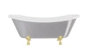 Besco Amelia Glam Srebrna 190x77 #WKA-190+GSG